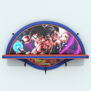 Repisa Lineal - DBZ - Goku & Vegeta 51 cm