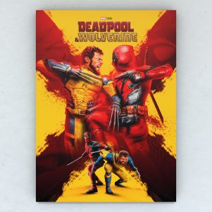 Cuadro Deadpool & Wolverine 50 x 36 cm