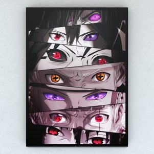 Cuadro Naruto Dōjutsu Mix 1 50 x 36 cm