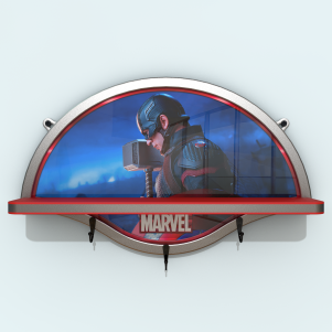 Repisa Lineal - MARVEL - Capitán América 51 cm