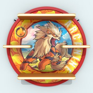 Repisa Pokemon – Arcanine 61 cm