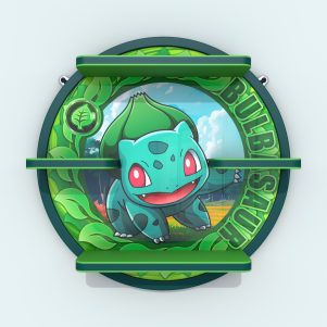Repisa Pokemon -  Bulbasaur 51 cm